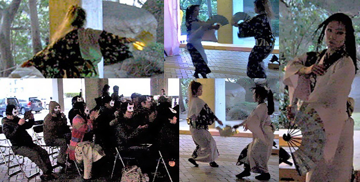 SAKURA DANCE by Hiho-ryu Higashiyama-shachu.Nyang Nyang TAMATORI and Fan INUNO.